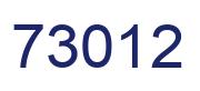 Number 73012 blue image