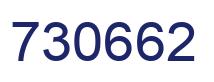 Number 730662 blue image