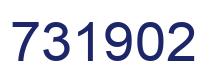 Number 731902 blue image