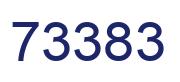 Número 73383 imagen azul