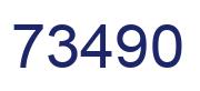 Number 73490 blue image