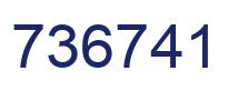 Number 736741 blue image