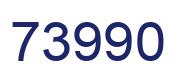 Number 73990 blue image