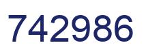 Number 742986 blue image