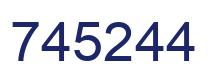 Number 745244 blue image