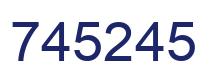 Number 745245 blue image