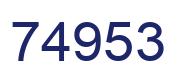 Número 74953 imagen azul