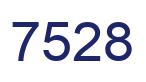 Number 7528 blue image
