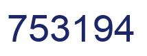 Number 753194 blue image