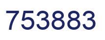 Number 753883 blue image