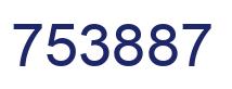 Number 753887 blue image