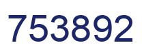 Number 753892 blue image