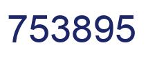 Number 753895 blue image