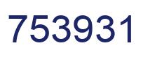 Number 753931 blue image