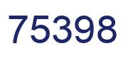 Number 75398 blue image