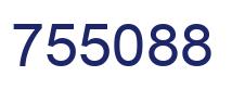 Number 755088 blue image