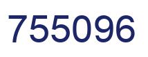 Número 755096 imagen azul