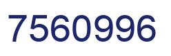 Número 7560996 imagen azul