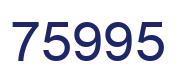 Number 75995 blue image