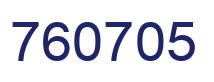 Number 760705 blue image