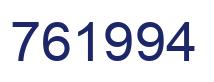 Number 761994 blue image