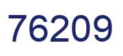 Number 76209 blue image