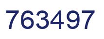Number 763497 blue image