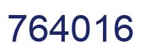 Number 764016 blue image