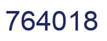 Number 764018 blue image