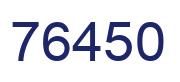 Número 76450 imagen azul