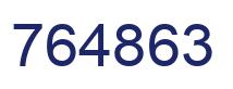 Number 764863 blue image
