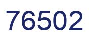 Number 76502 blue image