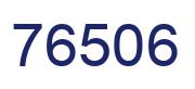 Number 76506 blue image