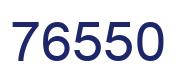 Number 76550 blue image