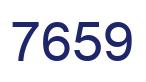 Number 7659 blue image