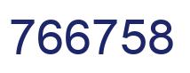 Number 766758 blue image