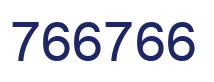 Number 766766 blue image