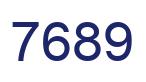 Number 7689 blue image