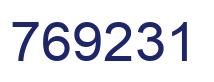 Number 769231 blue image