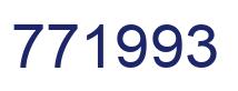 Number 771993 blue image