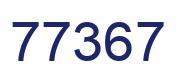 Number 77367 blue image