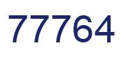 Número 77764 imagen azul