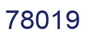 Number 78019 blue image