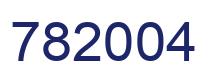 Number 782004 blue image