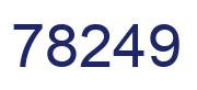 Number 78249 blue image