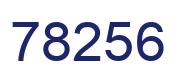 Number 78256 blue image