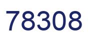 Number 78308 blue image