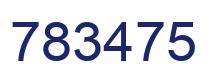 Number 783475 blue image