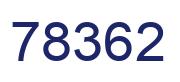Number 78362 blue image