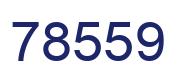 Number 78559 blue image